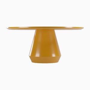 Modern Charlotte Dining Table in Lacquer in Yellow by Collector