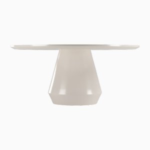 Modern Charlotte Dining Table in Lacquer in White by Collector