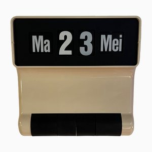 Cremefarbene Mid-Century Maxi Datumskalender von Halm für Arlac Germany, 1970er, 2er Set