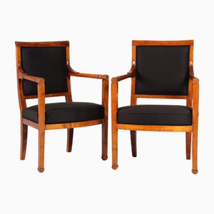 Armchairs in Cherry, France, 1800s, Set of 2
