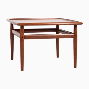 Mid-Century Danish Square Coffee Table in Teak attributed to Grete Jalk for Glostrup, 1960s