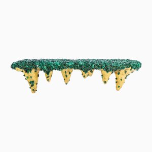 Malachite Console Decorated with Stalactites