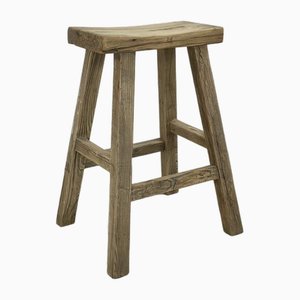 Tabouret de Bar Haut Rustique en Bois