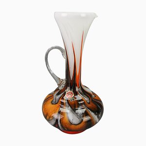 Italian Opaline Florence Glass Vase by Vetreria Barbieri, 1970s