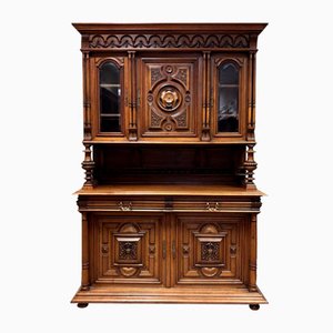 Antique Wilhelminian Cupboard in Walnut, 1880