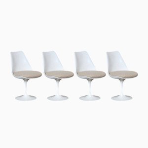 Vintage Tulip Dining Chairs by Eero Saarinen for Knoll, 1960s, Set of 4