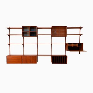 Vintage Danish Modular Teak Wall Unit by Poul Cadovius for Cado, 1960s.