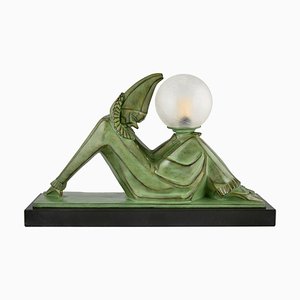 Art Deco Lampe von Marcel André Bouraine & Max Le Verrier, 1970