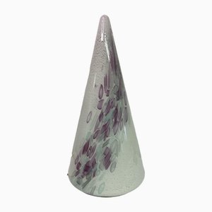 Kegellampe aus Murano-Kristall