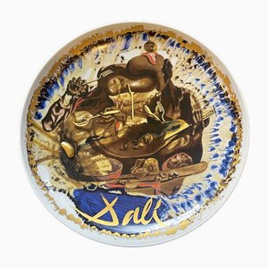 Künstlerteller aus Porzellan von Salvador Dalí für Rosenthal, 1980er