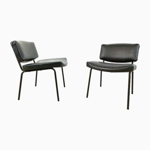 Set of Vintage Conseil Desk Chairs by Pierre Guariche for Meurop, France, 1950s