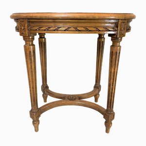 Louis XVI Carved Cane Dressing Table Stool
