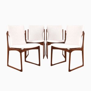 Mid-Century Danish Teak Dining Chairs from Vamdrup, 1960s, Set of 4