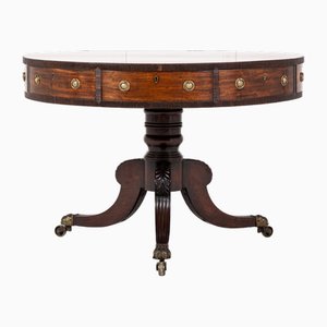 Mesa para batería Regency inglesa de caoba, siglo XIX