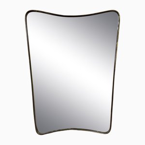 Italian Brass Mirror, 1950s