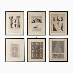 Napoleon Scenes, 19th Century, Etchings, Framed, Set of 6