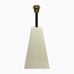 Obelisk or Pyramid Table Lamp in False Eggshell Marquetry in the style of Maison Jansen, 1970s