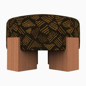 Collector Cassette Pouf in Charcoal Kuba by Alter Ego Studio