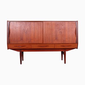 Danish Teak Highboard, 1950s