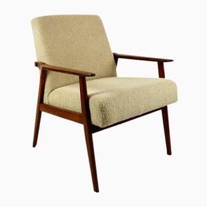 Beige Boucle Easy Chair, 1970s