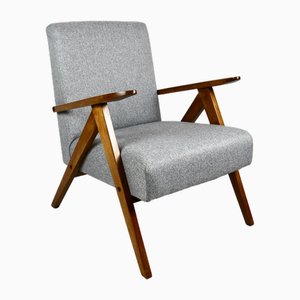 Fauteuil Var Vintage en Tweed Gris, 1970s