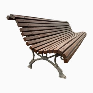 Barcelona Bench in Cast Iron and Wood, 1950s