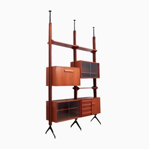 Mid-Century Modular Teak Bookcase from AV Aredadmenti, 1960s