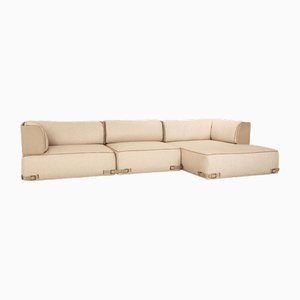 Fendi Soho Element Fabric Corner Sofa Beige Module Recamiere Right Sofa Couch New Cover by Toan Nguyen
