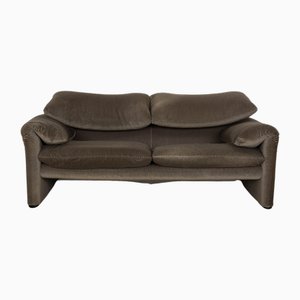 Graubraunes Zwei-Sitzer Sofa aus Stoff von Cassina Maralunga