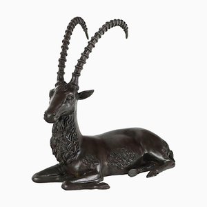 Bronze Figure of Ibex