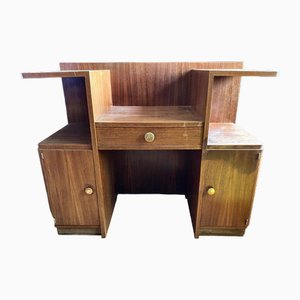 Vintage Art Deco Desk in Rosewood