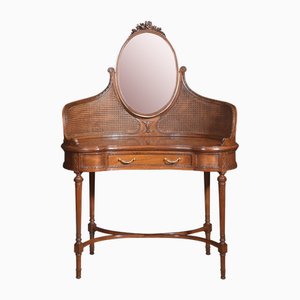 Walnut Kidney-Shaped Dressing Table, 1890s