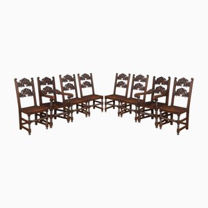 Oak Yorkshire Dining Chairs, Set of 8
