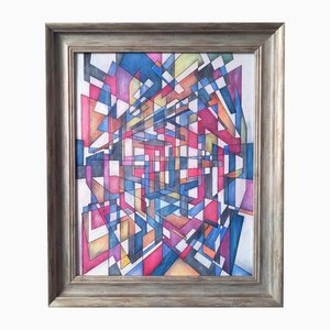 Christopher Barrow, Perspectives 2, 2024, Oil on Board, Framed