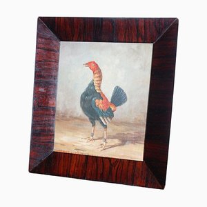 Tableau Vintage Début 20ème Siècle de Coq