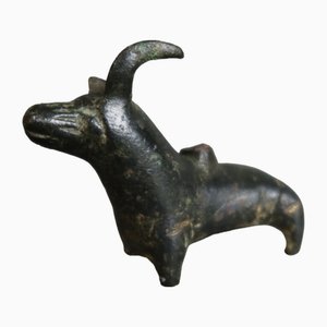 Deutscher Künstler, Hirschskulptur, 13.-14. Jh., Bronze