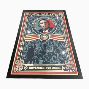 Obama Yes We Did Poster by Shepard Fairey, 2008