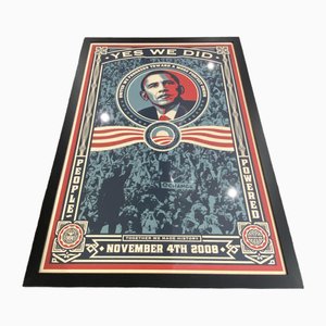 Obama Yes We Did Poster von Shepard Fairey, 2008