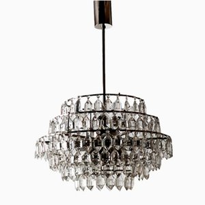 Vintage Silver Chandelier, 1960s