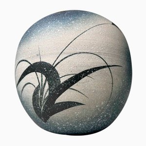 Jarrón Ikebana de cerámica, Japón, años 50