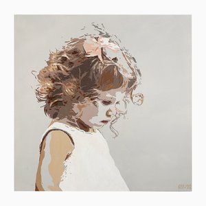 Joanna Woyda, White Dress, 2024, Acrylic on Canvas