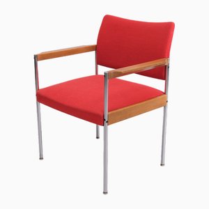 Fauteuil Thereca en Tissu Rouge, 1960s