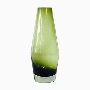 Konische Petrolblaue Vasen von Riihimaen Glass für Tamara Aladin, 1960er