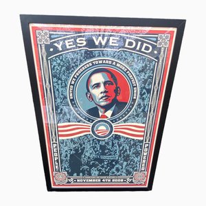 Obama Yes We Did Poster von Shepard Fairey, 2008