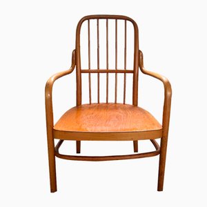 Armlehnstuhl aus Bugholz Modell A63-F von Josef Frank für Thonet, Österreich, 1930er