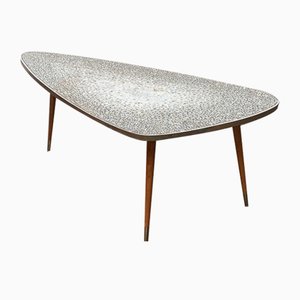 Deutscher Mid-Century Couchtisch mit Mosaik von Berthold Müller Oerlinghausen, 1960er