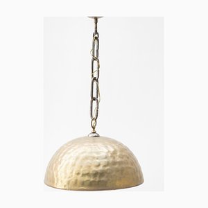 Vintage Brass Hanging Light by Luciano Frigerio, 1950s