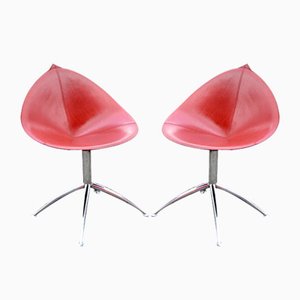 Chaise Pivotante Modèle Fiorile Rouge Cerise de Fasem