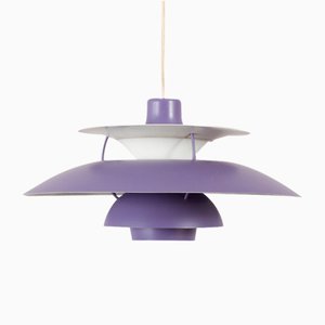 Lampe à Suspension PH5 Violette par Poul Henningsen pour Louis Poulsen, 1970s