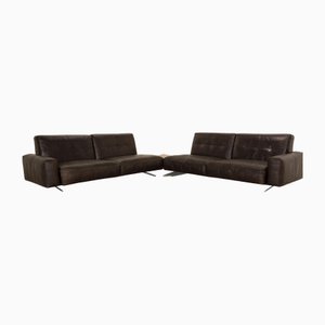 50 Leather Corner Sofa in Dark Brown from Rolf Benz